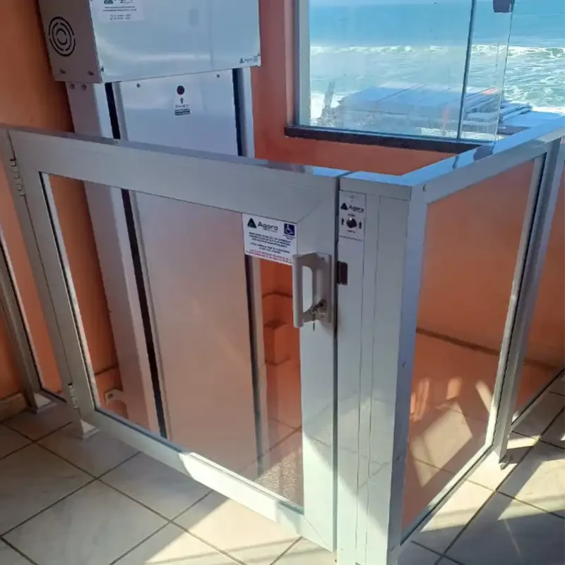Plataforma com Portão e Guarda Corpo
