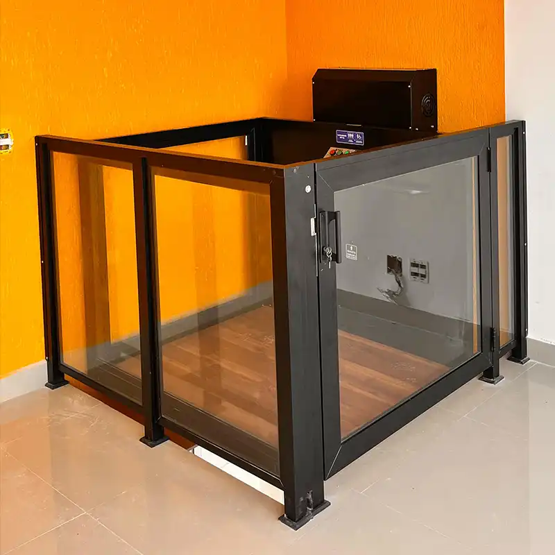 Plataforma com Portão e Guarda Corpo